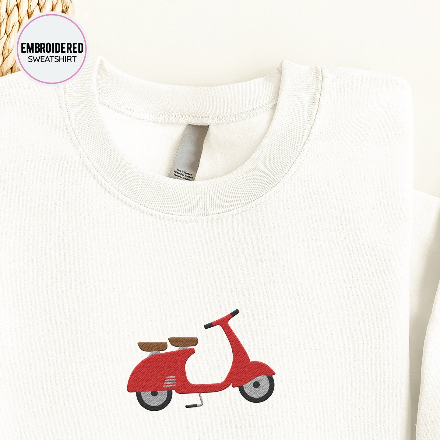 Scooter Embroidery Sweatshirt