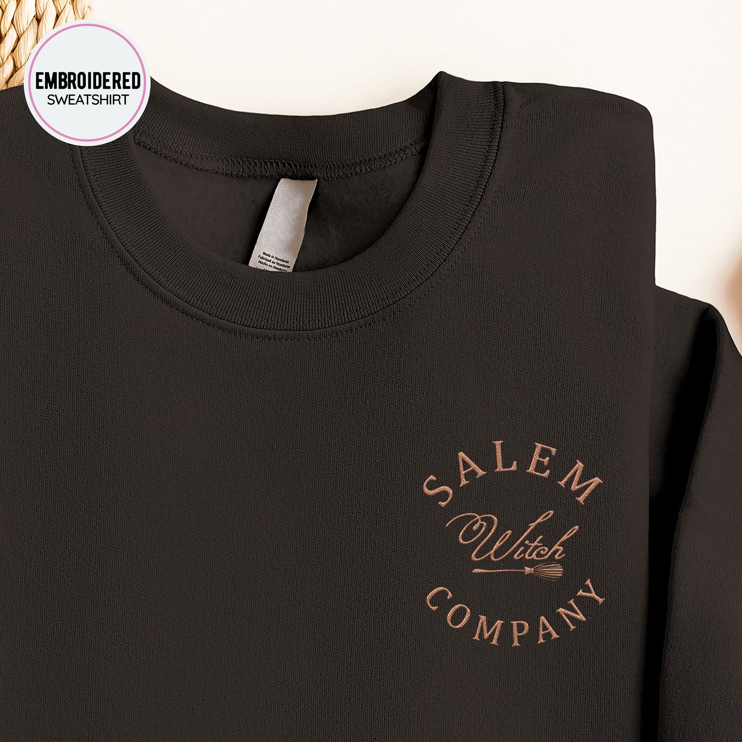 Salem Witch Company Embroidery Sweatshirt
