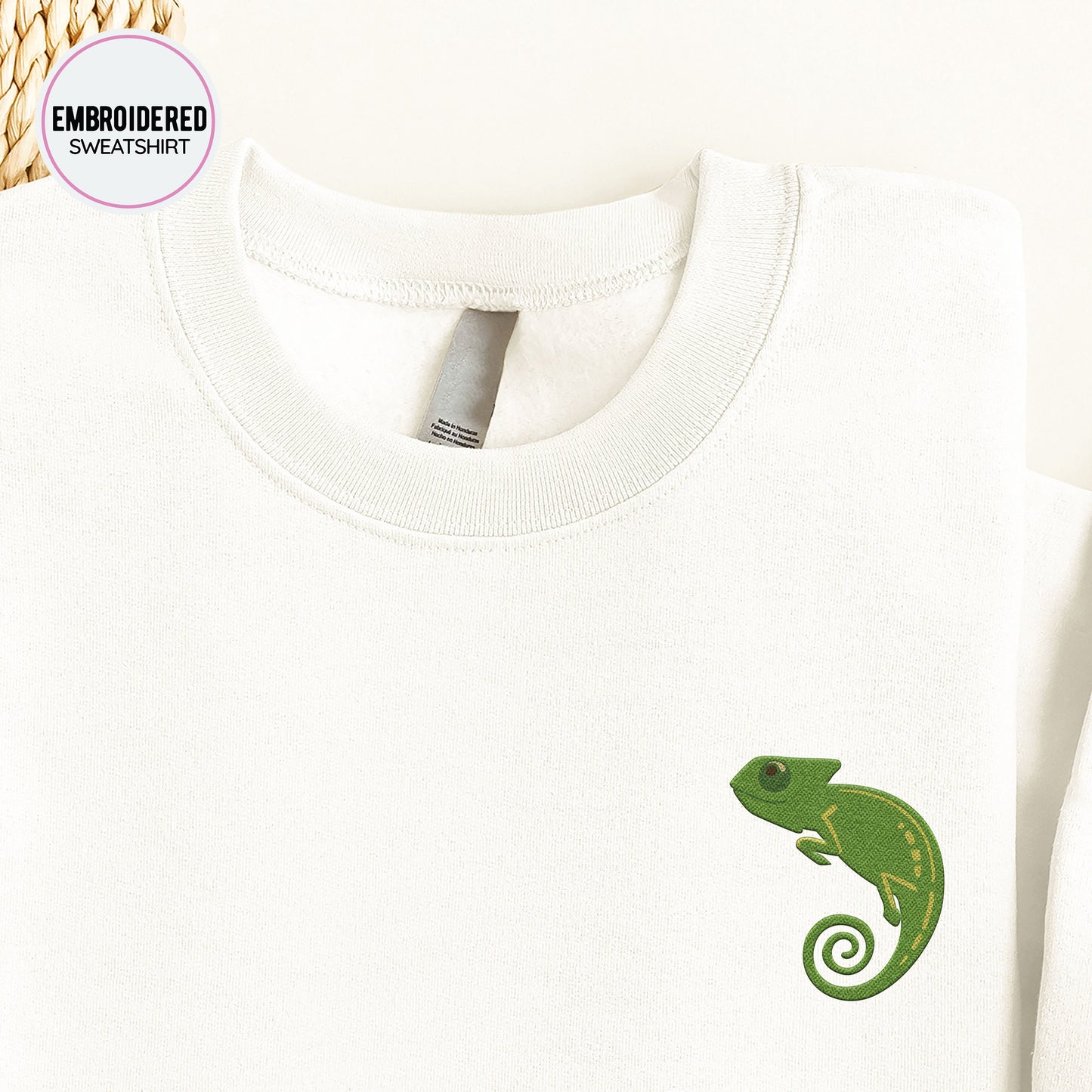 Chameleon Embroidery Sweatshirt