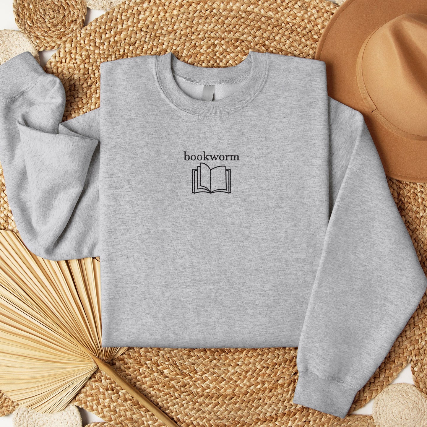 Bookworm Embroidery Sweatshirt