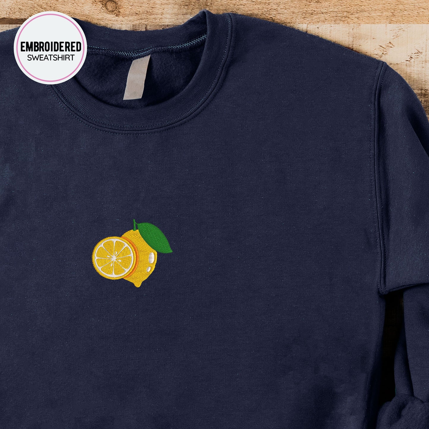 Lemon Embroidery Sweatshirt
