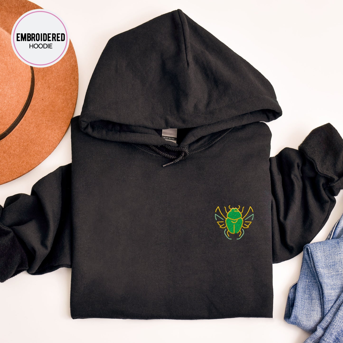 Scarab Embroidery Hoodie