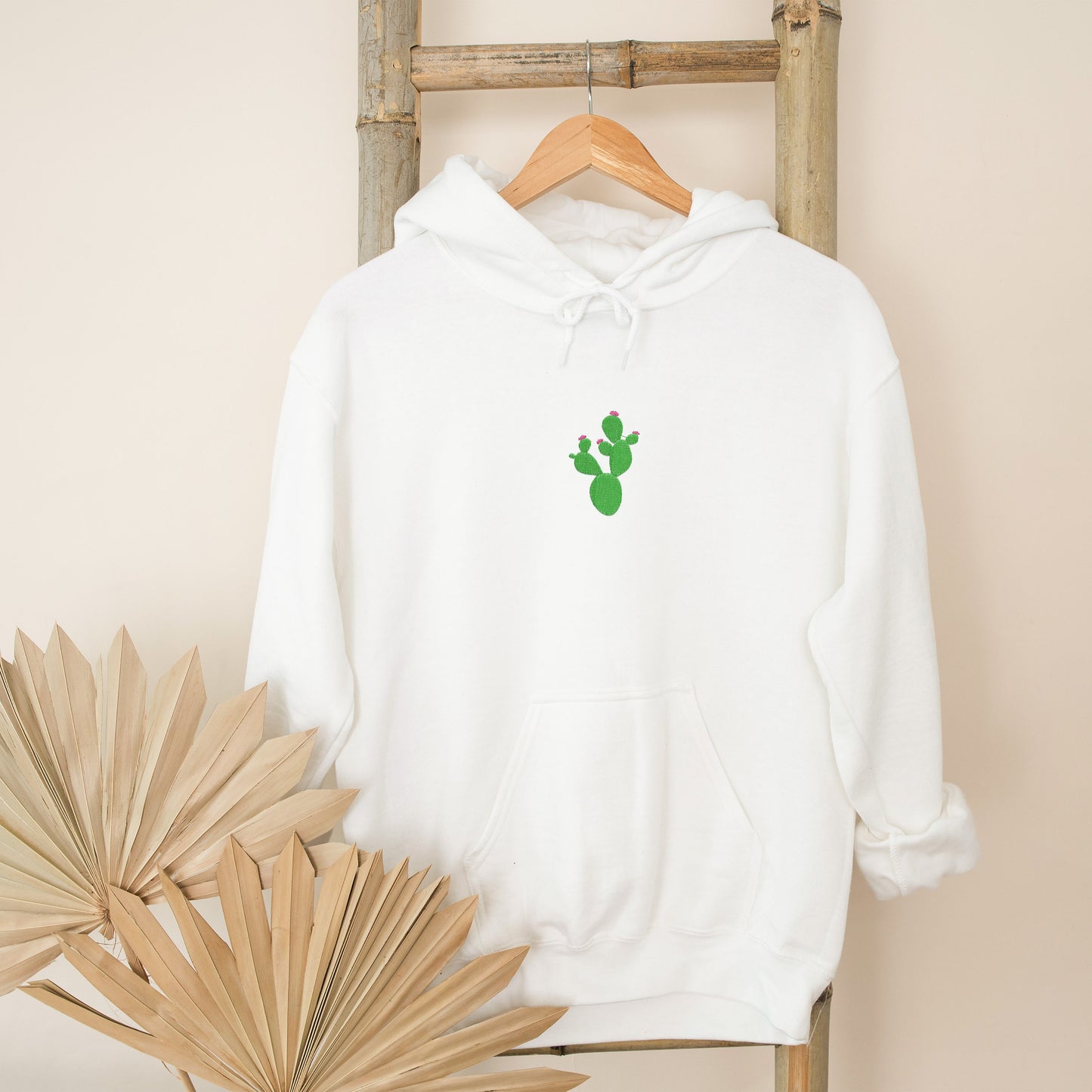 Cactus Embroidery Hoodie
