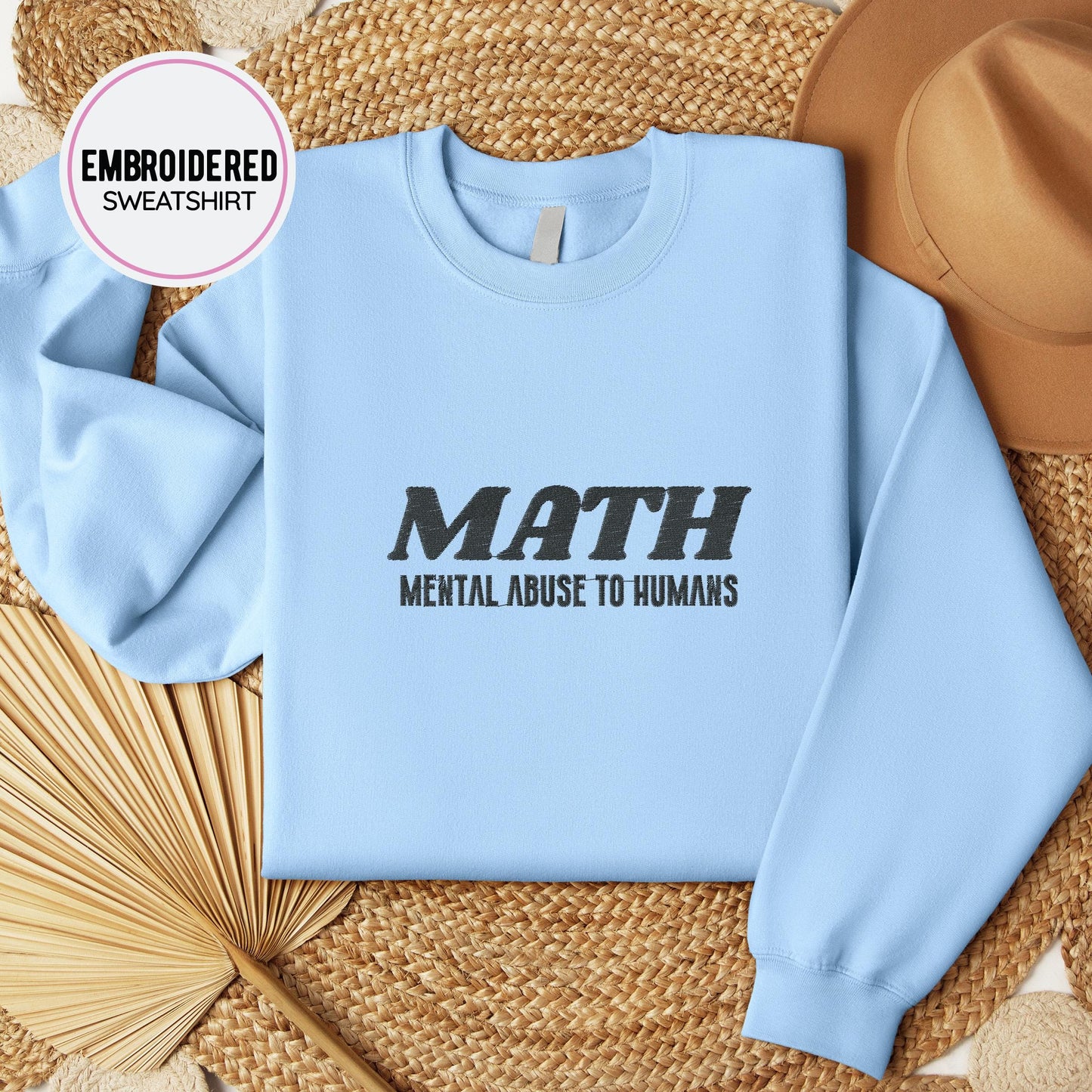 MATH Embroidery Sweatshirt
