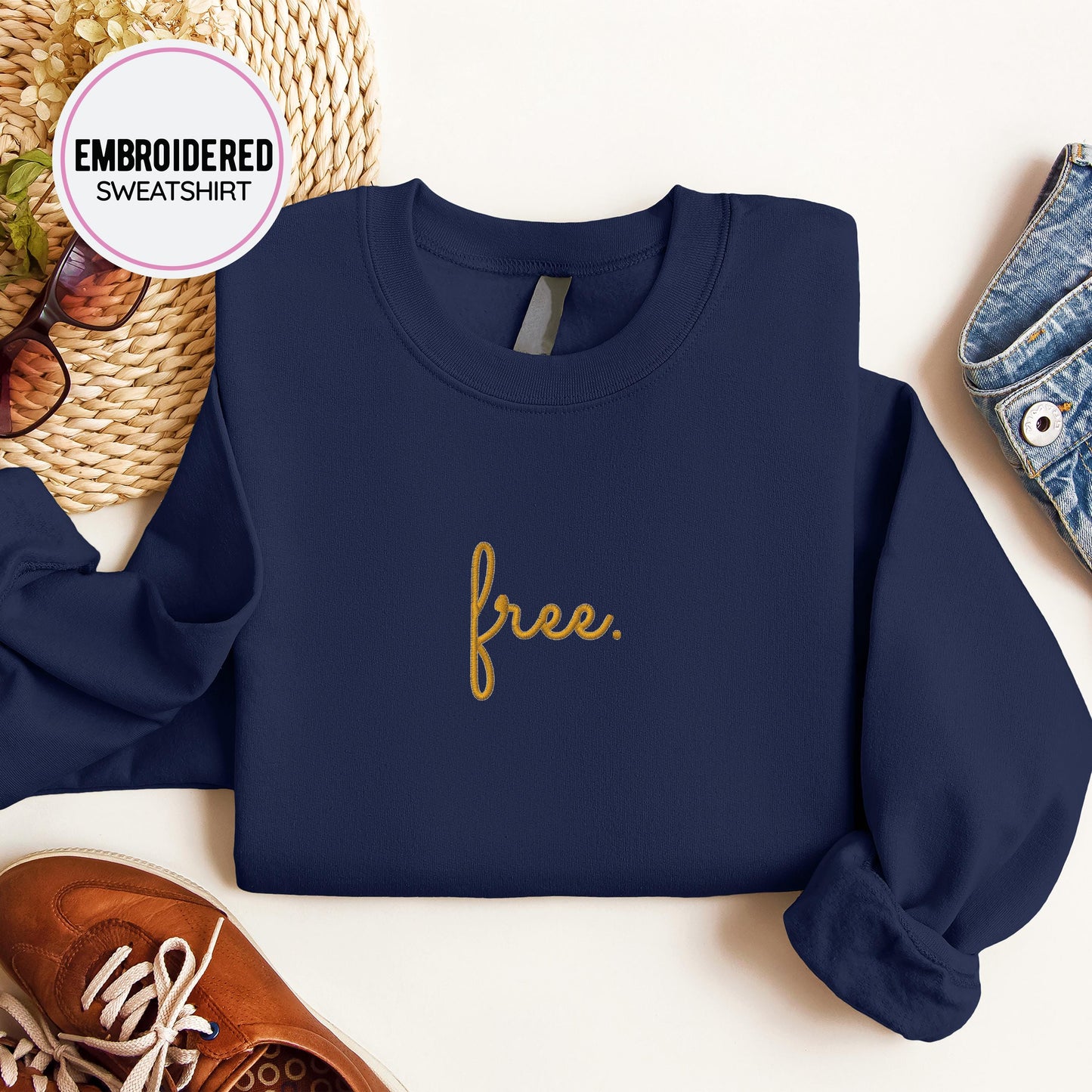 Free Embroidery Sweatshirt