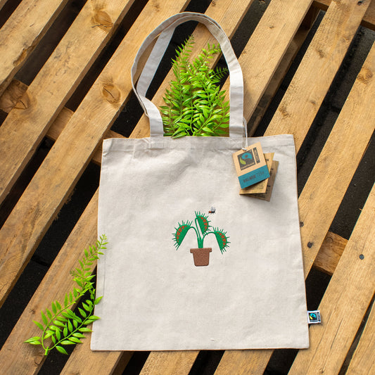 Venus Flytrap Embroidery Bag