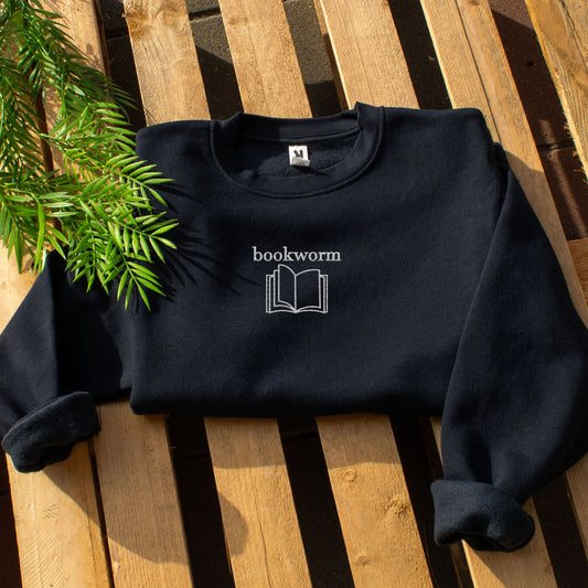 Bookworm Embroidery Sweatshirt