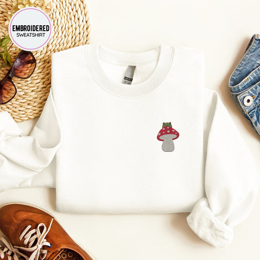 Froggy Embroidery Sweatshirt