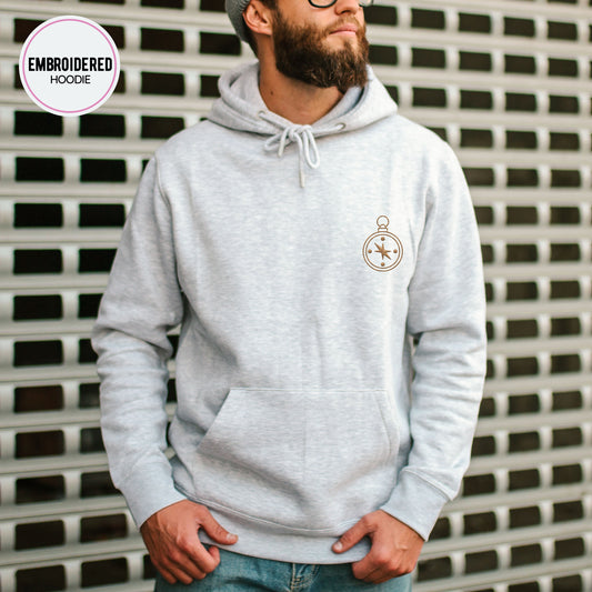 Compass Embroidery Hoodie