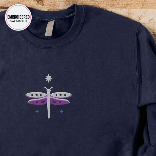 Dragonfly Embroidery Sweatshirt