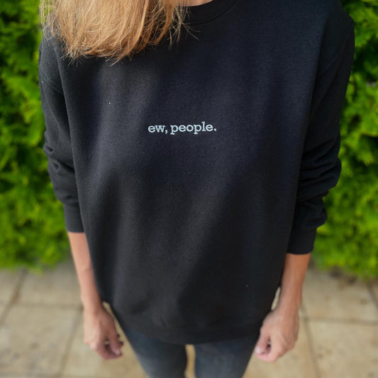 Ew People Embroidery Sweatshirt