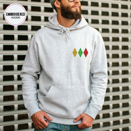 Sims Blobs Embroidery Hoodie