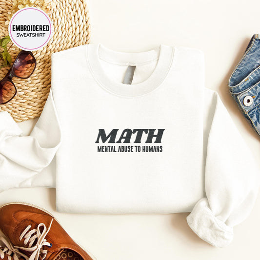 MATH Embroidery Sweatshirt