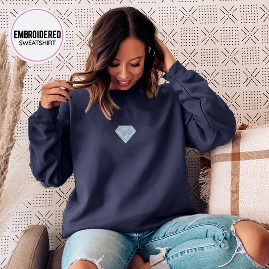 Diamond Embroidery Sweatshirt