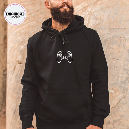 Joystick Embroidery Hoodie